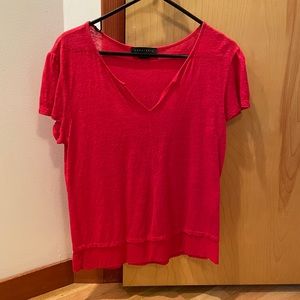 Sanctuary Red Linen Tee